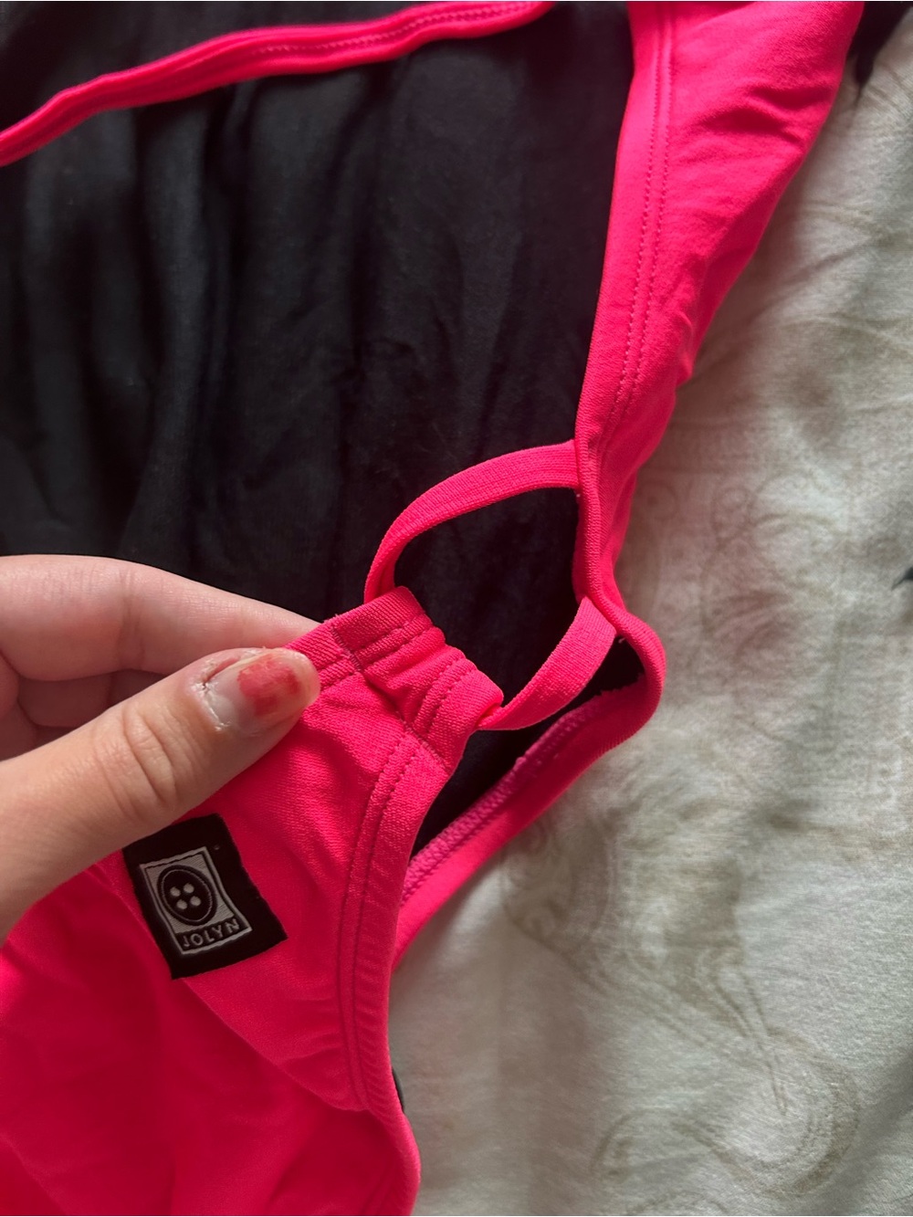 Jolyn Alyssa Style Hot Pink Swimsuit - Picture 5 of 8